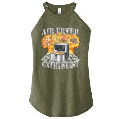 Air Fryer Enthusiast Oddly Specific Meme Funny Sarcasm Women's Perfect Tri Rocker Tank