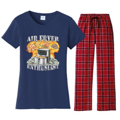 Air Fryer Enthusiast Oddly Specific Meme Funny Sarcasm Women's Flannel Pajama Set