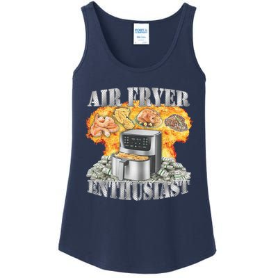 Air Fryer Enthusiast Oddly Specific Meme Funny Sarcasm Ladies Essential Tank