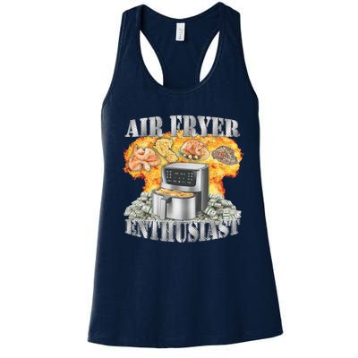 Air Fryer Enthusiast Oddly Specific Meme Funny Sarcasm Women's Racerback Tank