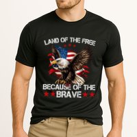 American Flag Eagle 4th Of July Land Of The Free Cooling Performance Crew T-Shirt