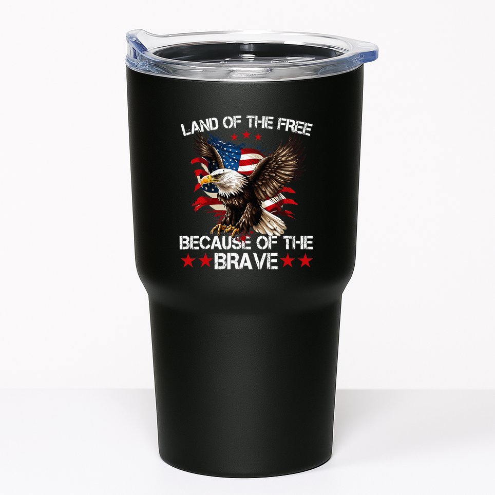 American Flag Eagle 4th Of July Land Of The Free Tumbler