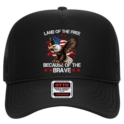 American Flag Eagle 4th Of July Land Of The Free Trucker Hat