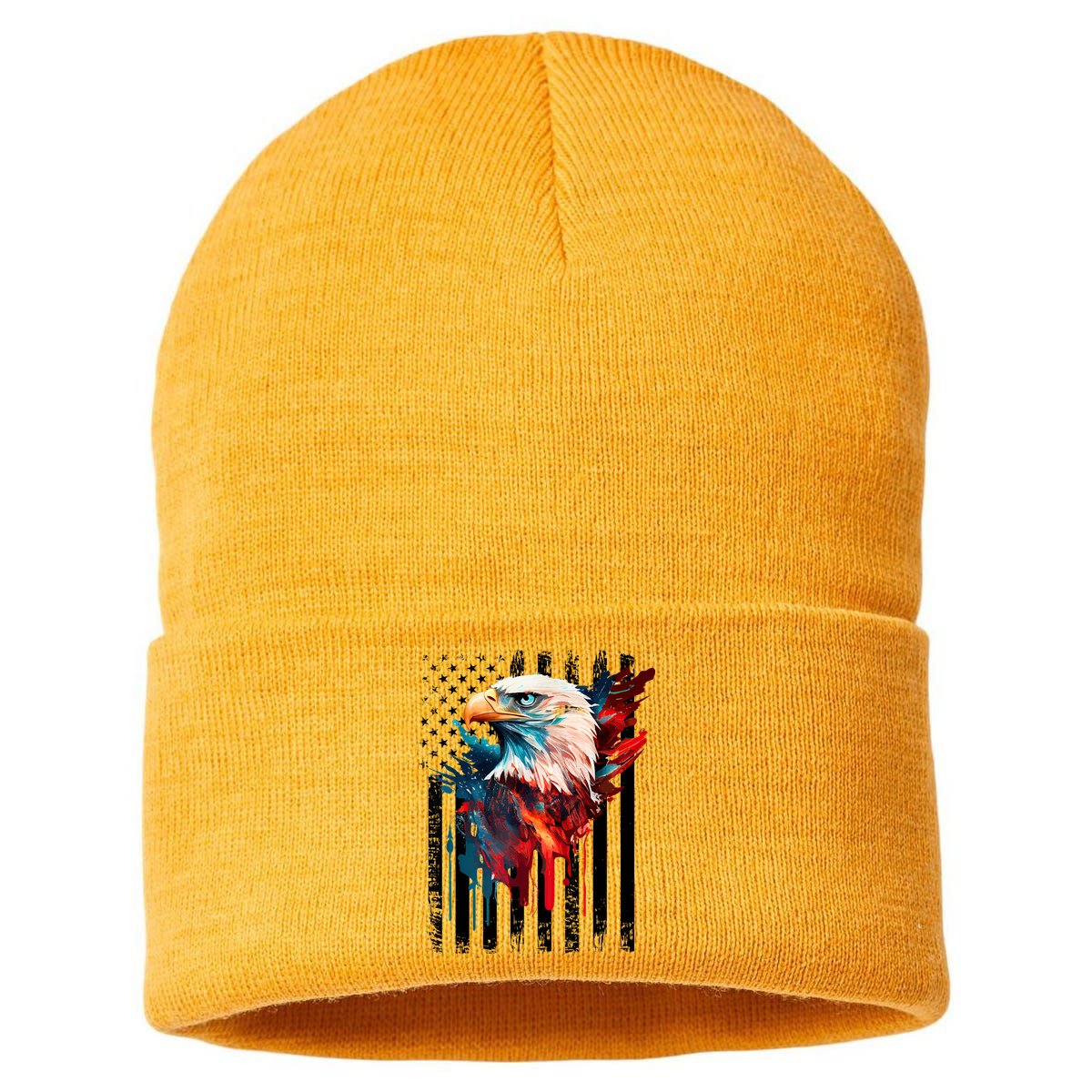 American Flag Eagle Patriots America Eagle Sustainable Knit Beanie