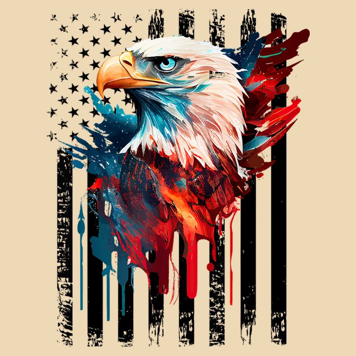 American Flag Eagle Patriots America Eagle Drawstring Bag