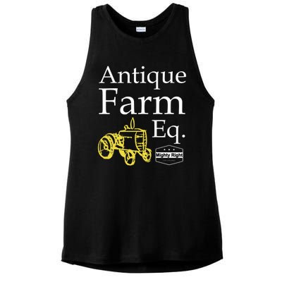 Antique Farm Equipment Ladies PosiCharge Tri-Blend Wicking Tank