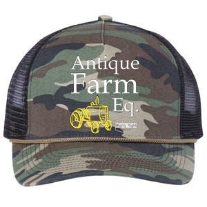 Antique Farm Equipment Retro Rope Trucker Hat Cap