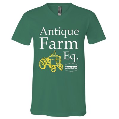 Antique Farm Equipment V-Neck T-Shirt