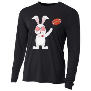 American Football Easter Bunny Rabbit Egg Cooling Performance Long Sleeve Crew