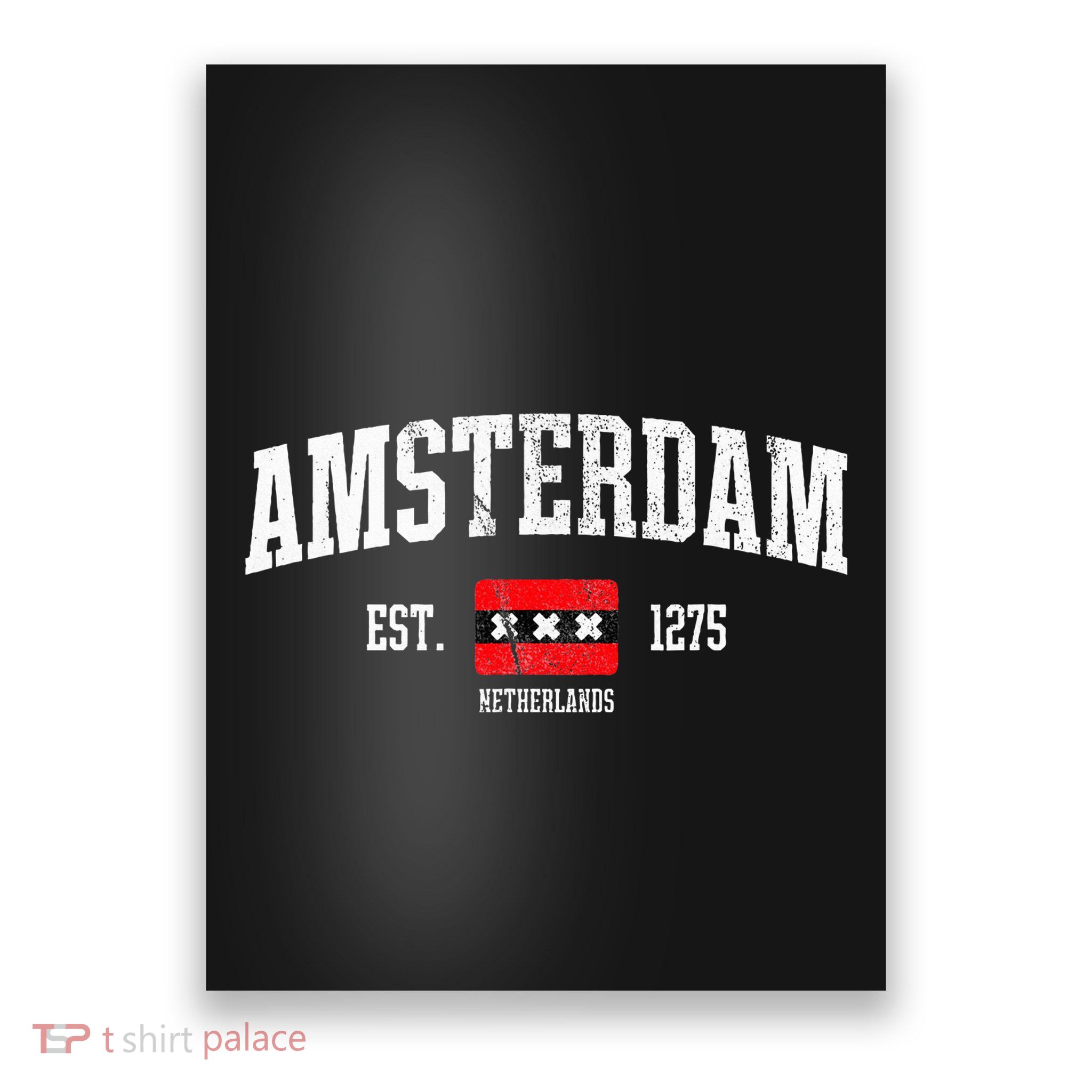 Amsterdam Flag Est. 1275 Netherlands Souvenir Poster