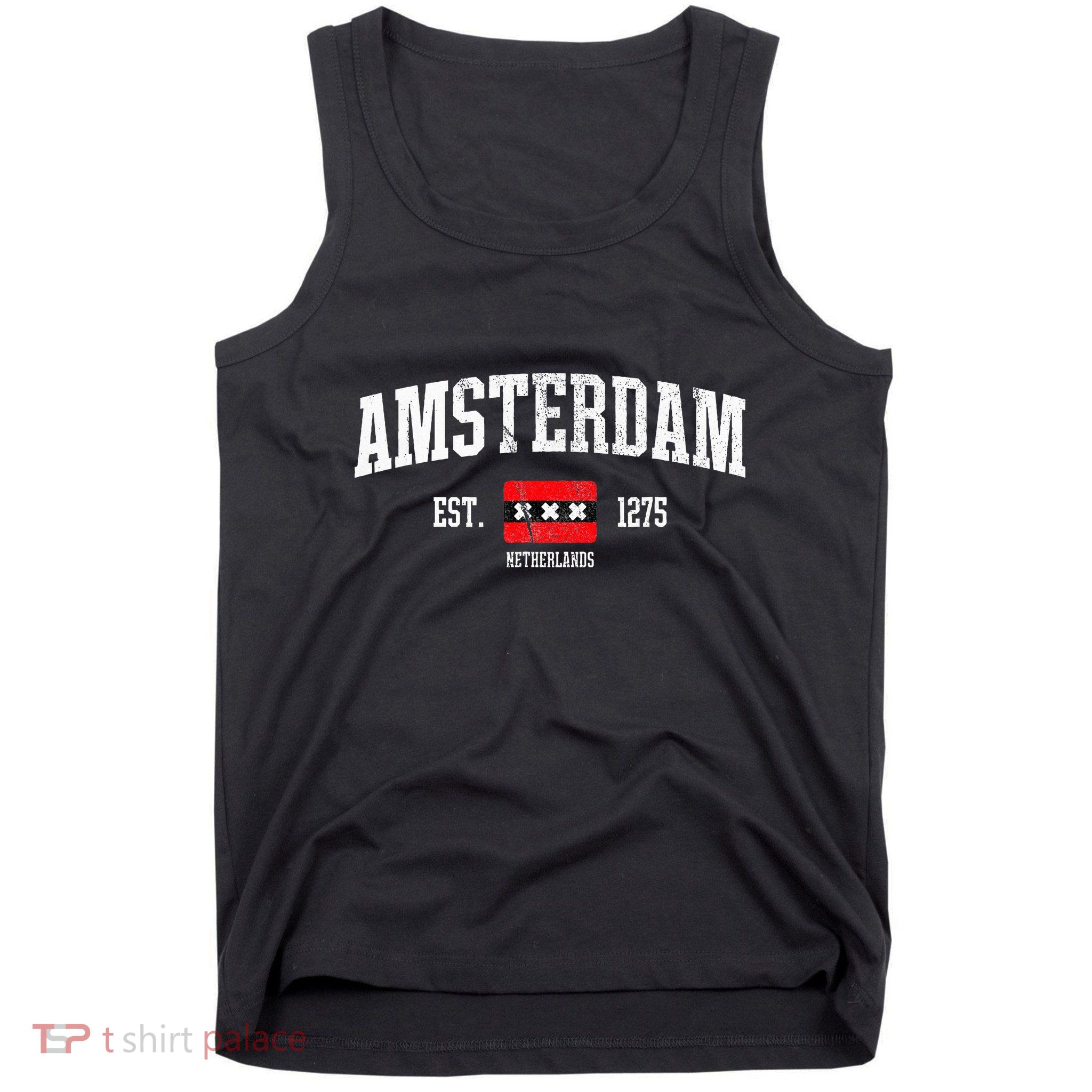 Amsterdam Flag Est. 1275 Netherlands Souvenir Tank Top