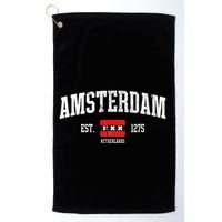 Amsterdam Flag Est. 1275 Netherlands Souvenir Golf Towel