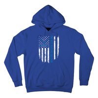 American Flag Funny The Best Pucking Dad Ever Ice Hockey Cute Gift Hoodie