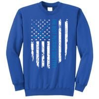 American Flag Funny The Best Pucking Dad Ever Ice Hockey Cute Gift Sweatshirt