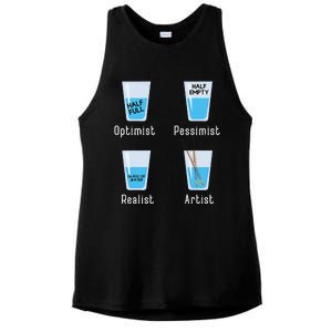 Artist Facts Funny Artists Art Teacher Artistic Graphic Ladies PosiCharge Tri-Blend Wicking Tank