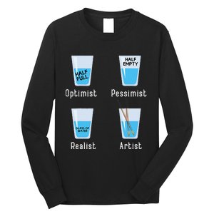 Artist Facts Funny Artists Art Teacher Artistic Graphic Long Sleeve Shirt