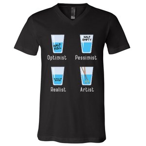 Artist Facts Funny Artists Art Teacher Artistic Graphic V-Neck T-Shirt