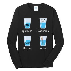 Artist Facts Funny Artists Art Teacher Artistic Graphic Tall Long Sleeve T-Shirt