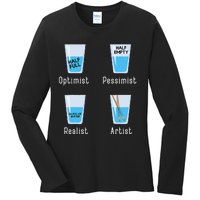 Artist Facts Funny Artists Art Teacher Artistic Graphic Ladies Long Sleeve Shirt