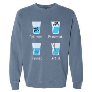 Artist Facts Funny Artists Art Teacher Artistic Graphic Garment-Dyed Sweatshirt