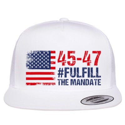 American Flag Fulfill The Mandate 45 47 Flatbill Hat