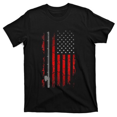 American Flag Fishing Apparel Fishing T-Shirt