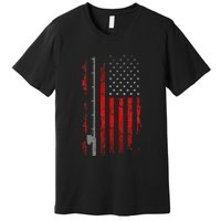 American Flag Fishing Apparel Fishing Premium T-Shirt