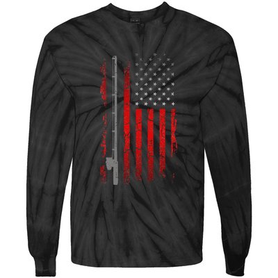 American Flag Fishing Apparel Fishing Tie-Dye Long Sleeve Shirt