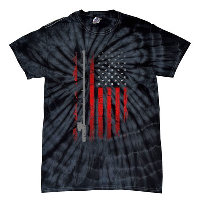 American Flag Fishing Apparel Fishing Tie-Dye T-Shirt