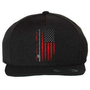 American Flag Fishing Apparel Fishing Wool Snapback Cap