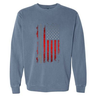 American Flag Fishing Apparel Fishing Garment-Dyed Sweatshirt