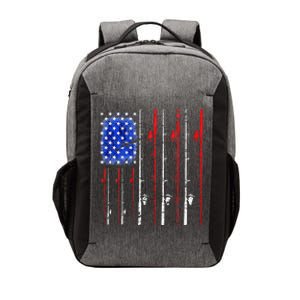 American Flag Fishing Rod Fishing Lover Vector Backpack