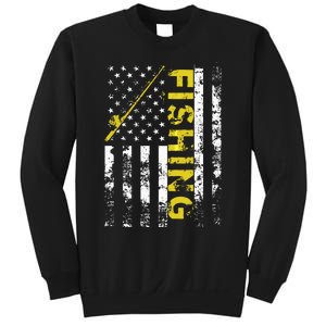 American Flag Fishing Rod USA Patriotic Hoodie Sweatshirt