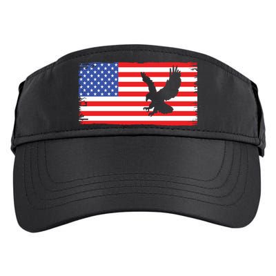 American Flag Flying Eagle Adult Drive Performance Visor