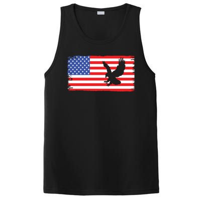 American Flag Flying Eagle PosiCharge Competitor Tank