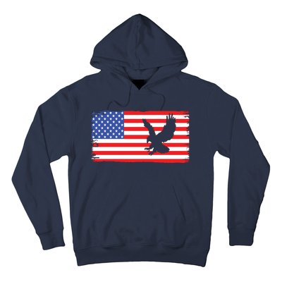 American Flag Flying Eagle Hoodie