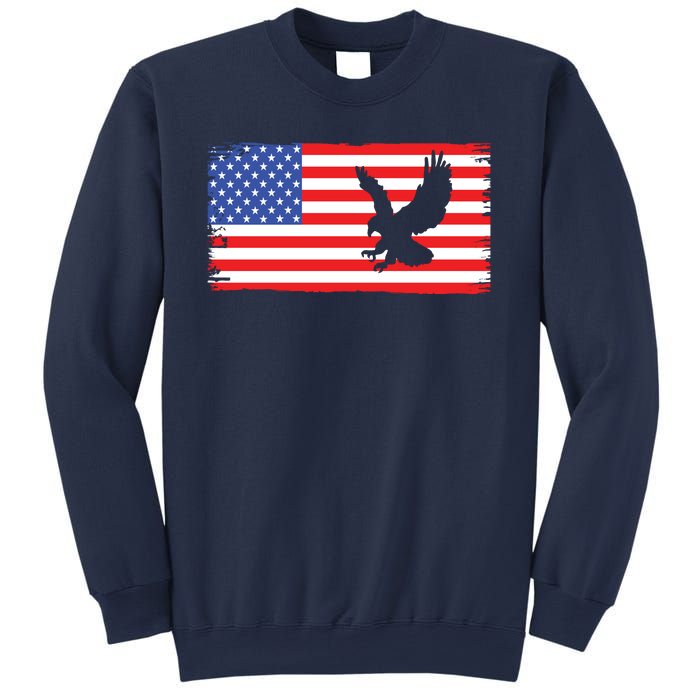 American Flag Flying Eagle Sweatshirt