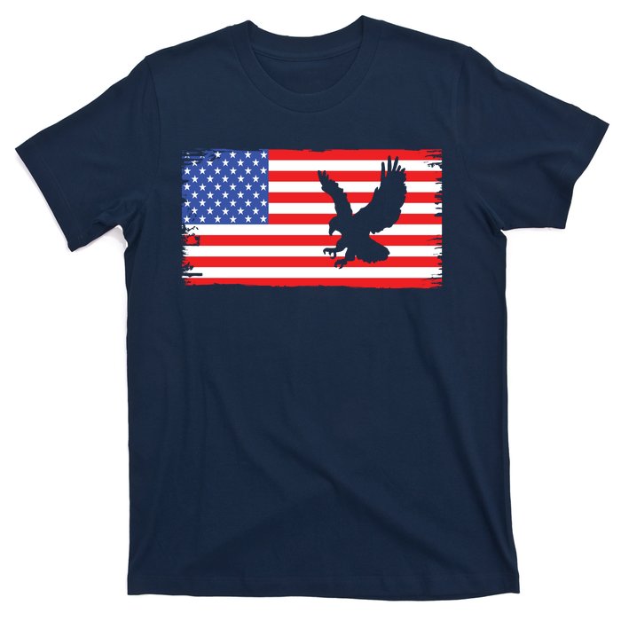 American Flag Flying Eagle T-Shirt