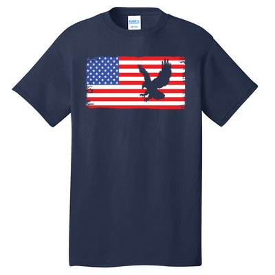 American Flag Flying Eagle Tall T-Shirt