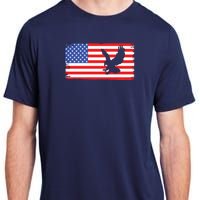 American Flag Flying Eagle Adult ChromaSoft Performance T-Shirt