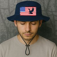 American Flag Flying Eagle Bucket Hat