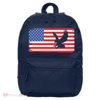 American Flag Flying Eagle 16 in Basic Backpack