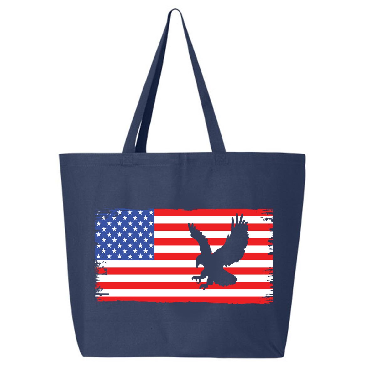 American Flag Flying Eagle 25L Jumbo Tote