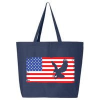 American Flag Flying Eagle 25L Jumbo Tote