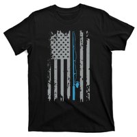 American Flag Fishing Vintage Fisherman T-Shirt