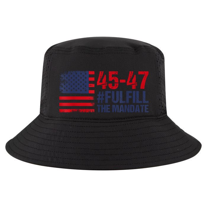 American Flag Fulfill The Mandate 45 47 Cool Comfort Performance Bucket Hat