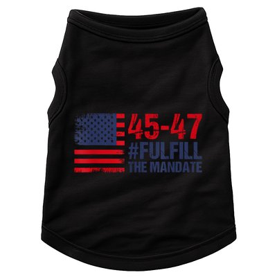 American Flag Fulfill The Mandate 45 47 Doggie Tank