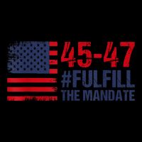 American Flag Fulfill The Mandate 45 47 Cooling Performance Crew T-Shirt