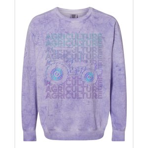 Agriculture Farming Farmer Colorblast Crewneck Sweatshirt