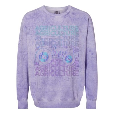 Agriculture Farming Farmer Colorblast Crewneck Sweatshirt